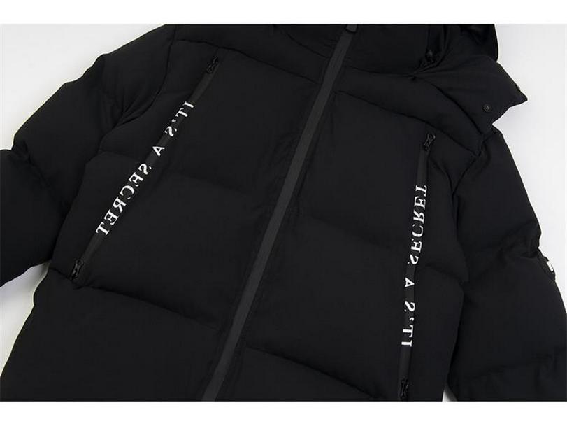 Zima Nowość Unisex Amerykański Streetwear Trapstar Pikowana Kurtka z Kapturem Bawełniana - Ciepła, Gruba i Luźny Krój