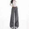 Korean Style Women's Casual Cargo Pants - Spring/Summer Straight Fit