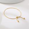Minimalist Thin Snake Chain Bracelets for Women Length Adjustable Jewelry Gold Color Stainless Steel Christmas New Year Gifts