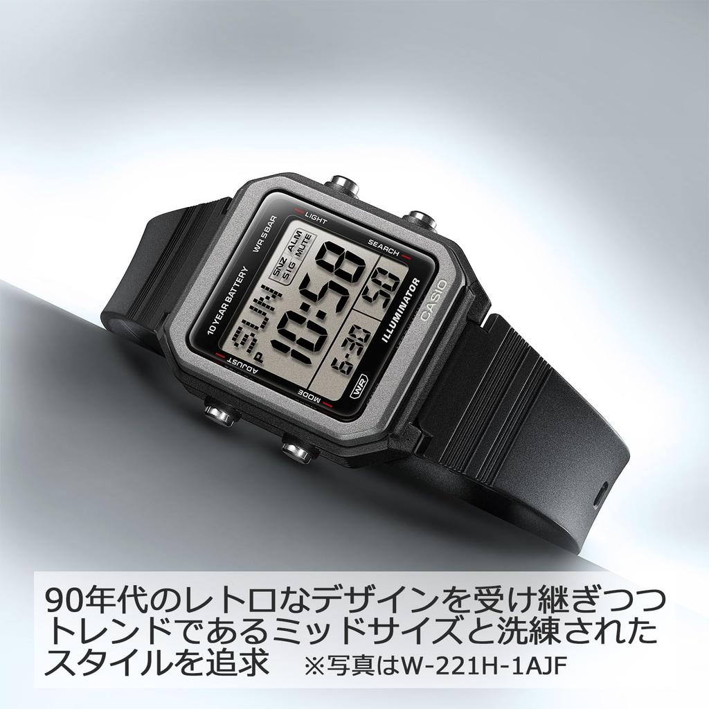 Casio Kolekcja Black [Casio] W-221H-1AJF Zegarek Męski,