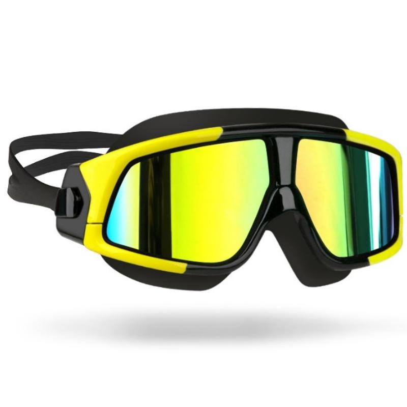 

COPOZZ очки для плавания, удобные силиконовые очки для плавания в большой оправе, противотуманная УФ-защита, маска для плавания для мужчин и женщин, водонепроницаемая CHINA