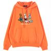 Oversized Drop Shoulder Triple Jy Rabbit Hoodie_Coral