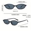 Stylish Unisex Oval Fashion Glasses - Small Frame Fashionable and Versatile Accessory for Everyday Style
