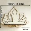 Wooden Craft Butterfly Hollow Crystal Storage Shelf Simple Home Wall Ornament Decoration