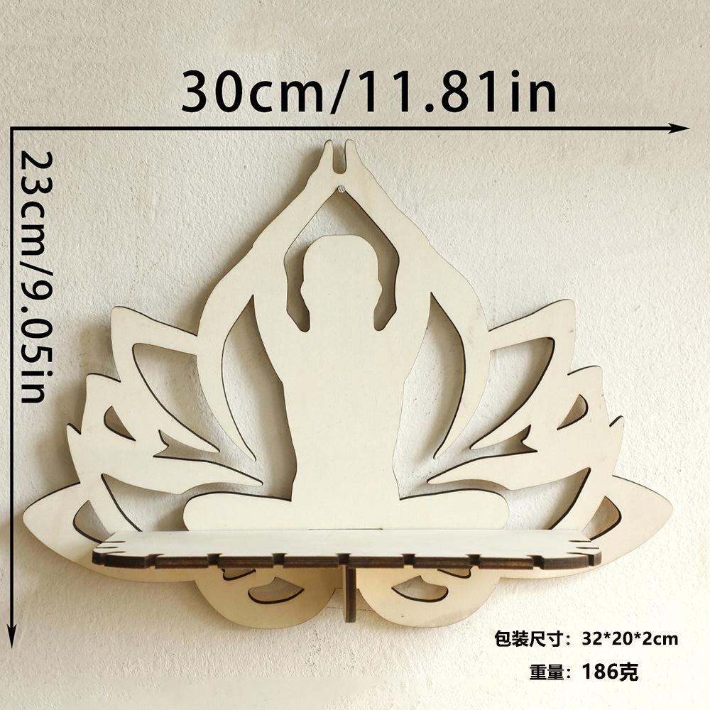 Wooden Craft Butterfly Hollow Crystal Storage Shelf Simple Home Wall Ornament Decoration