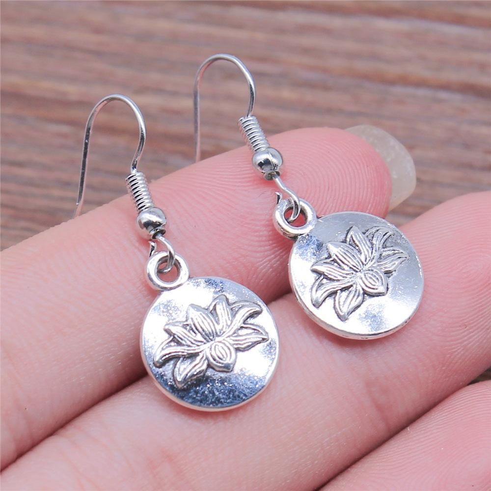 54 Styles Vintage Fashion Women Jewelry Flower Dangle Earring Drop Jewelry Accessories For Women Sunflower Rose Daisy Earrings