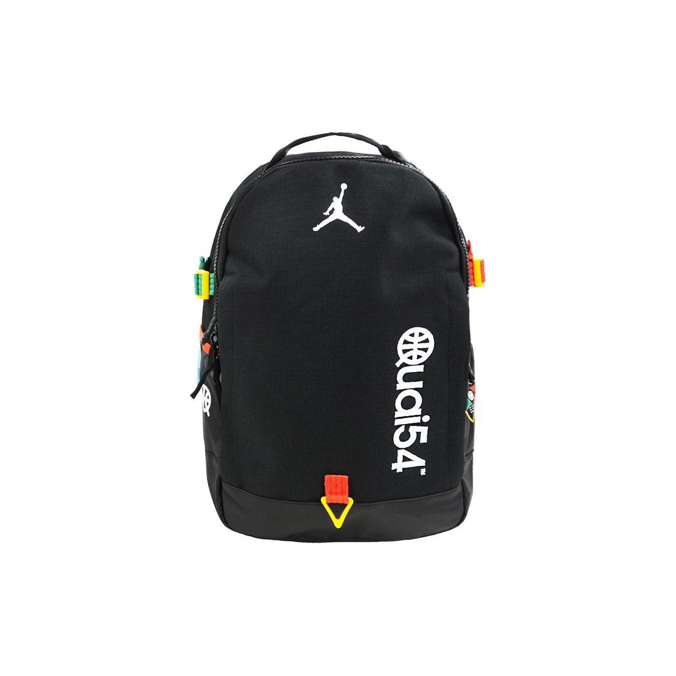Jordan Sports Leisure Large Capacity Polyester Backpack Unisex Backpacks Black FZ1879-010 Black