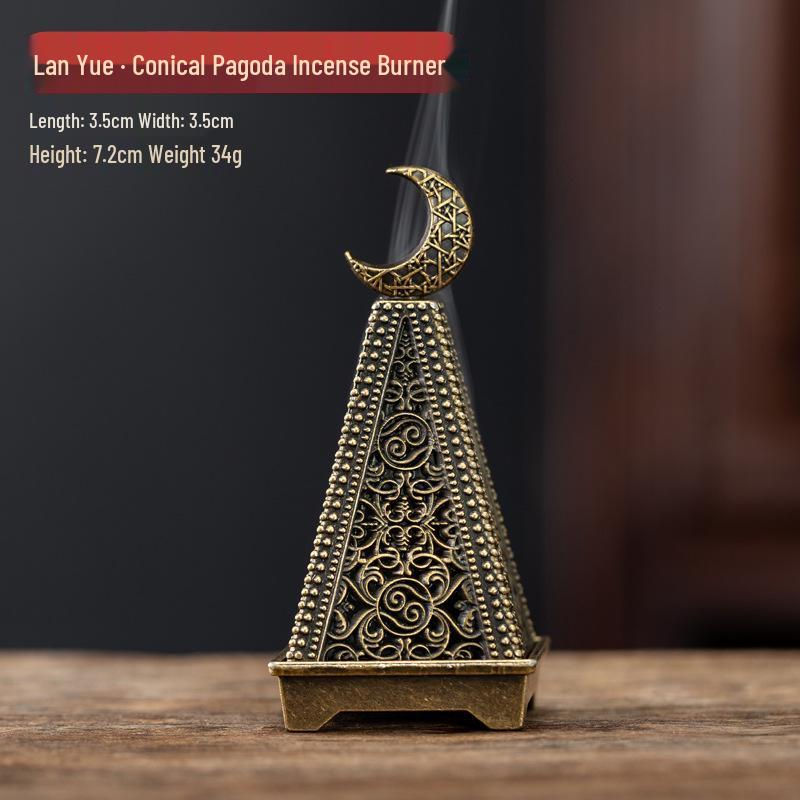 Auspicious Clouds Sandalwood & Agarwood Coil Incense for Indoor Aromatherapy - Long-lasting Deodorizing Incense Burner Censer