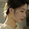 The Retro Temperament of the Person In the Picture Gradually Changes Hetian Jade Stud Earrings, Niche Earless Earrings, Ear Clips To Prevent Painles