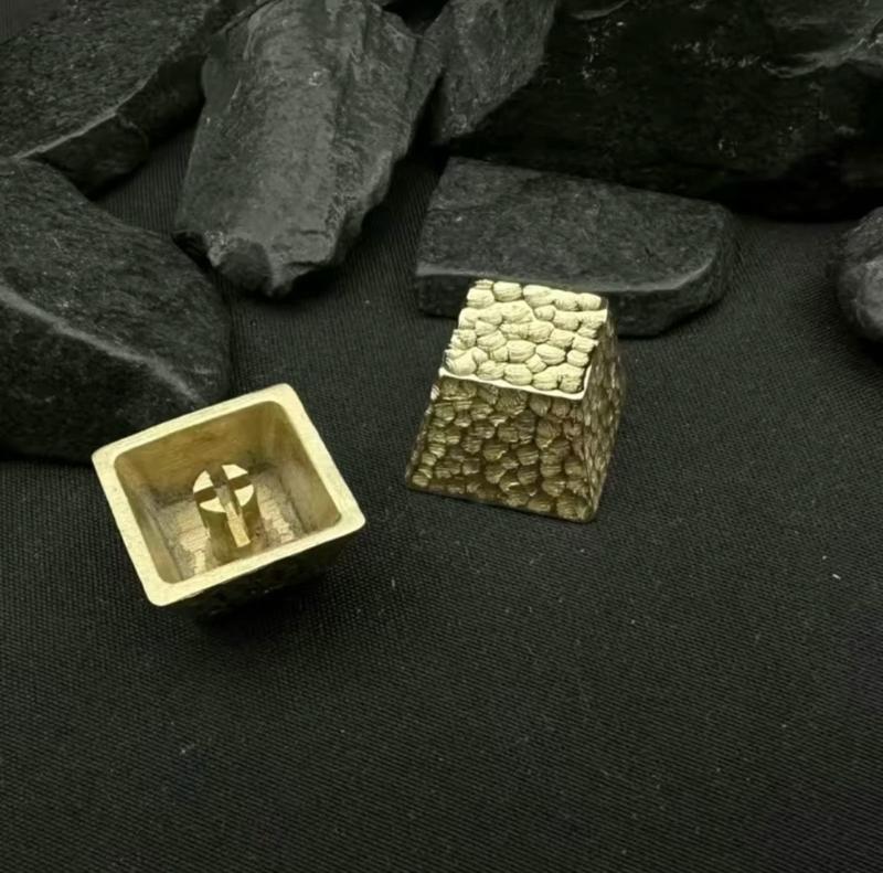 1PC Brass Meteorites Caps Cherrys Profile Key Button Artisans Keycap for Mechanical Keyboards Modifiers