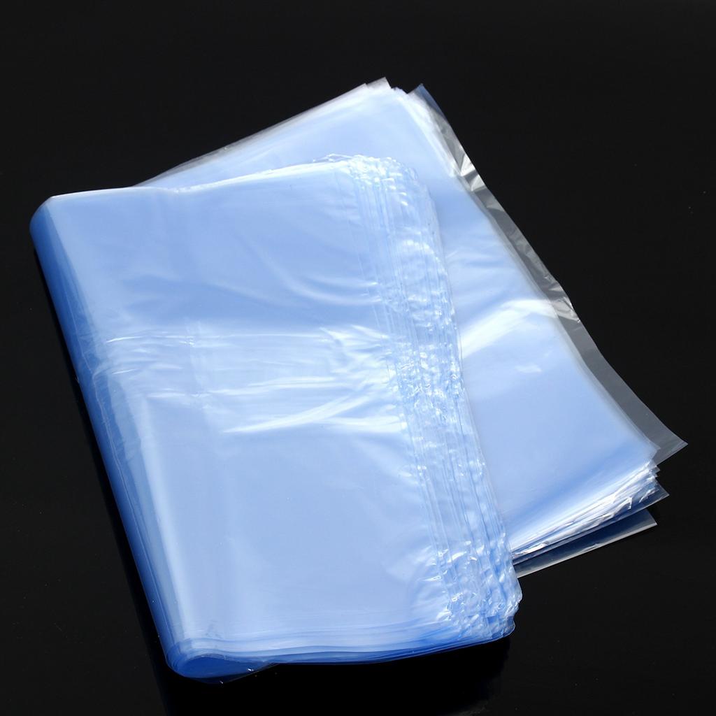A84X-200Pcs PVC Heat Shrink Wrap Bags Flat Seal Gift Packing 8 Inch X 12 Inch