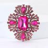Crystal Brooch for Women Unisex Rhinestone Flower Pins Banquet Party Gifts Jewelry Accessories