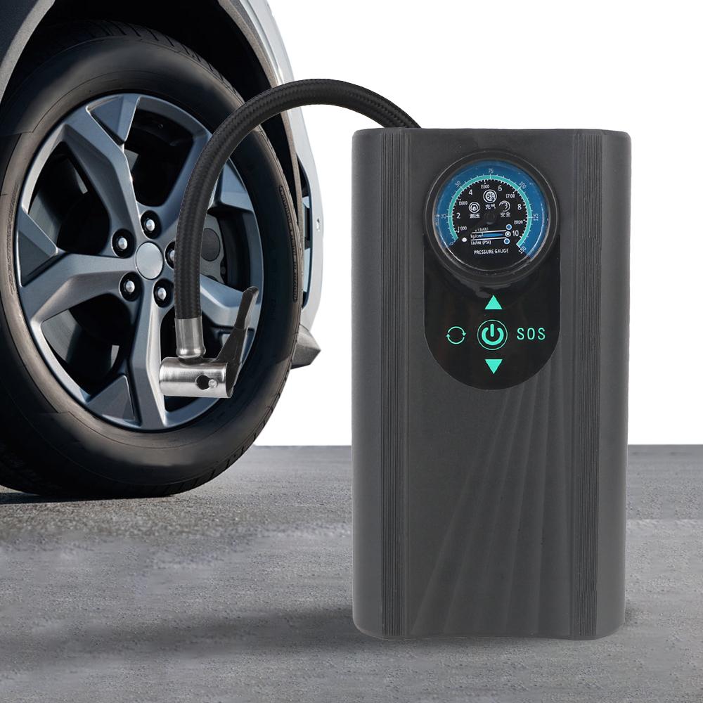 12V for Motorbike Auto Bicycle High Precision Motorcycle Tyre Inflator Electric Air Compressor Tire Accessories Quick Inflating Handheld Air Pump