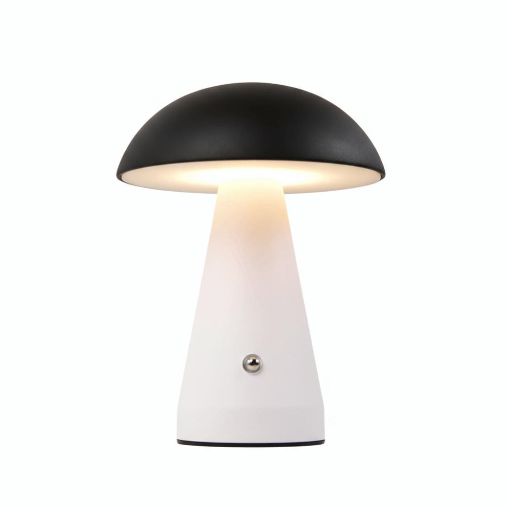 Touch-Activated Mushroom Lamp 3 Color USB Rechargeable Touch Desk Light Extended Illumination Dimmable Dimmable Light Bedroom