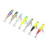 7pcs Minnow Fishing Lure Set 3D Lifelike Eyes Corrosion Resistance Top Water Pencil Bait
