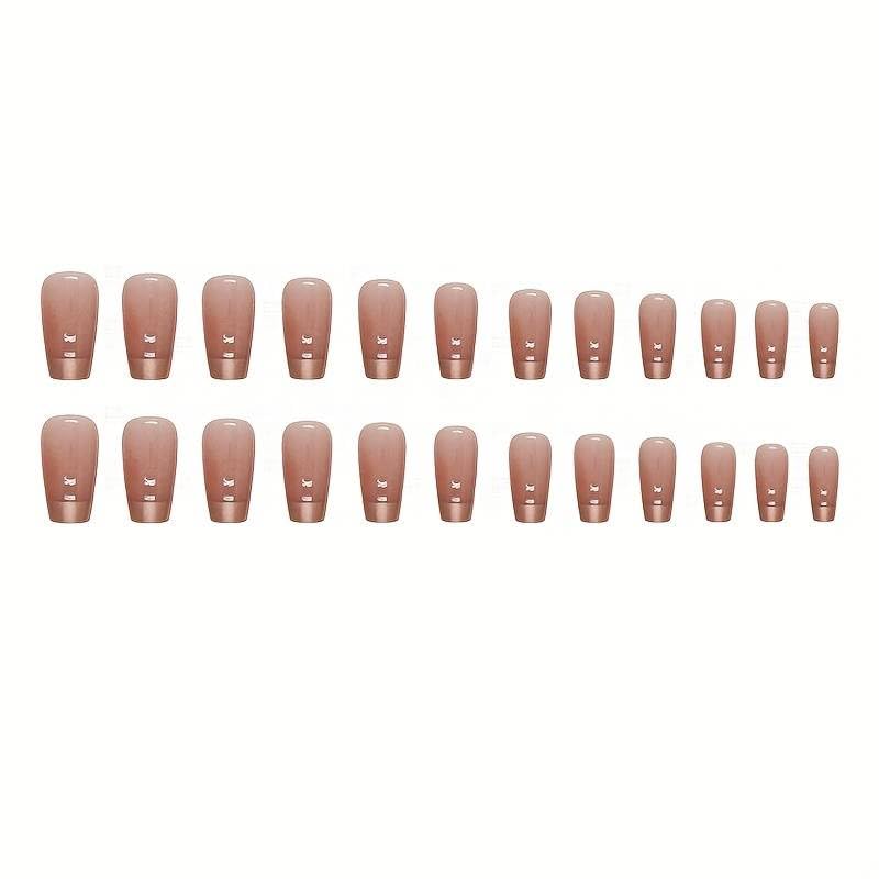 24 Reusable Artificial Fake Nail Set| Lightweight & Long Lasting| Easy To Use| Quick Fix For Festivals & Special Occasions