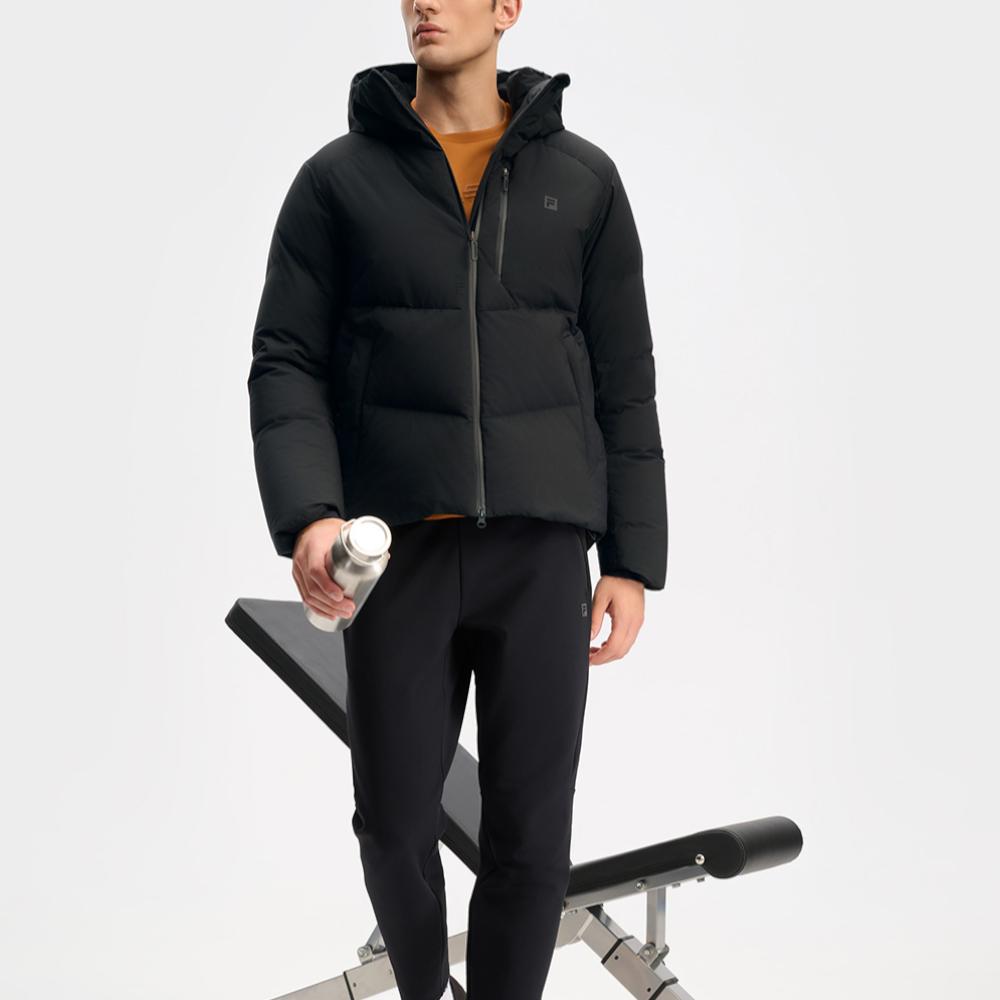 New FILA Athletics Down Jacket Men's Pitch Black A11M441904FBK