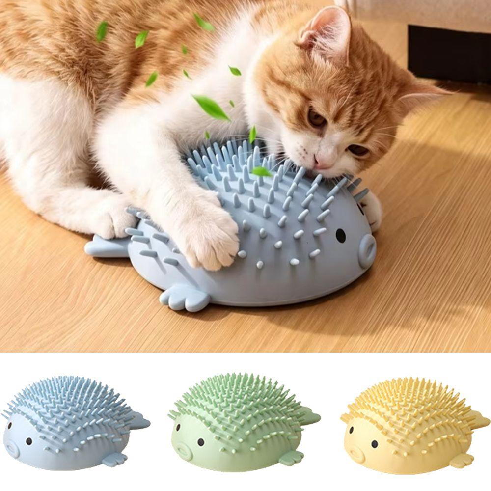 Wall-Mounted Corner Cat Scratcher Globefish Shape Cat Groomer Scratching Pad Kitten