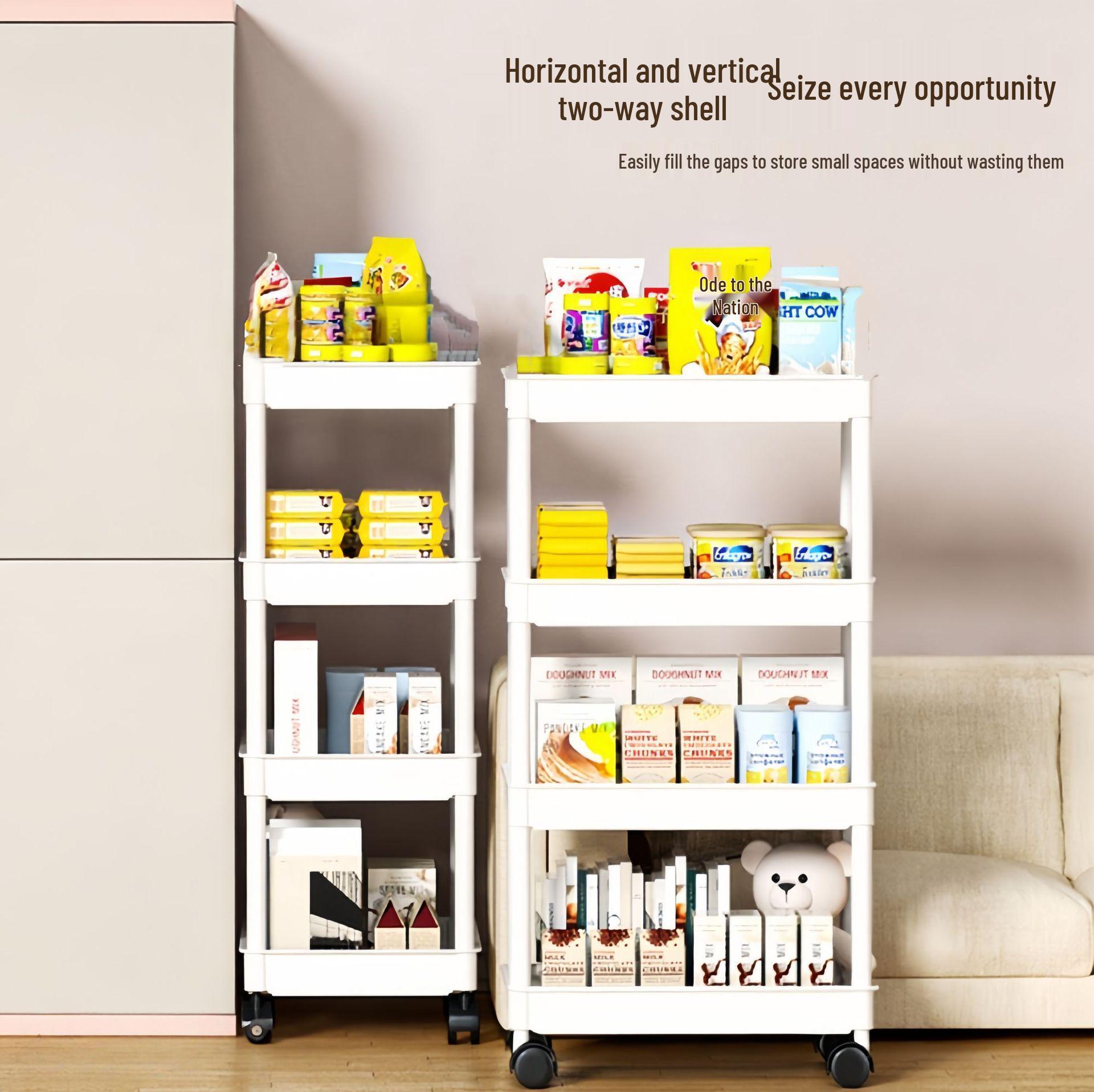 Floor-Standing Trolley Rack for Living Room Bathroom Small Spaces 3-Tier 356₽