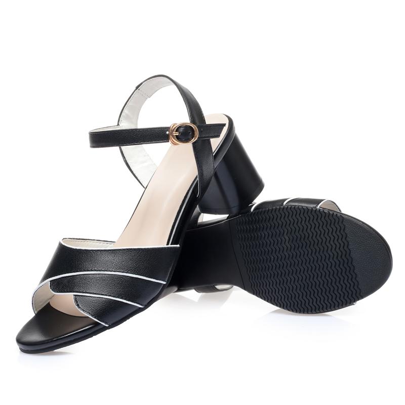 Summer Sandals Women High Heel Women Sandals One Line Buckle Fishmouth Roman Red Sandals Women