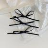3Pcs Sweet Thin Silk Ribbon Bowknot Hair Clips  Cute Barrettes For Women Girls Colorful Lace Hair Clip Hair Accessories