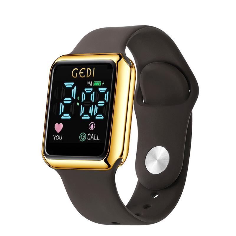 Student Digital Display Large Dial Electronic Watch Skin-Friendly Soft Silicone Sports Watch