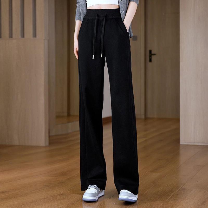 

2026 Spring & Fall Women s Loose Korean Style Wide-Leg, Narrow Straight-Leg Casual Pants - Slimming & Versatile Trendy Fashion XL (57.5-65 kg)