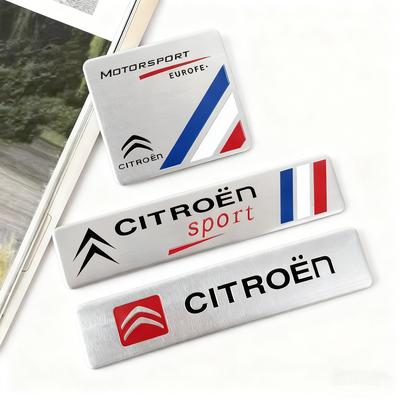 3D Aluminum Car Sticker Emblem Badge Door Decal Car Styling For C5X E-C4 E-C3 Berlingo C-ELYSEE C1 C2 C3 C4 Picasso C4L