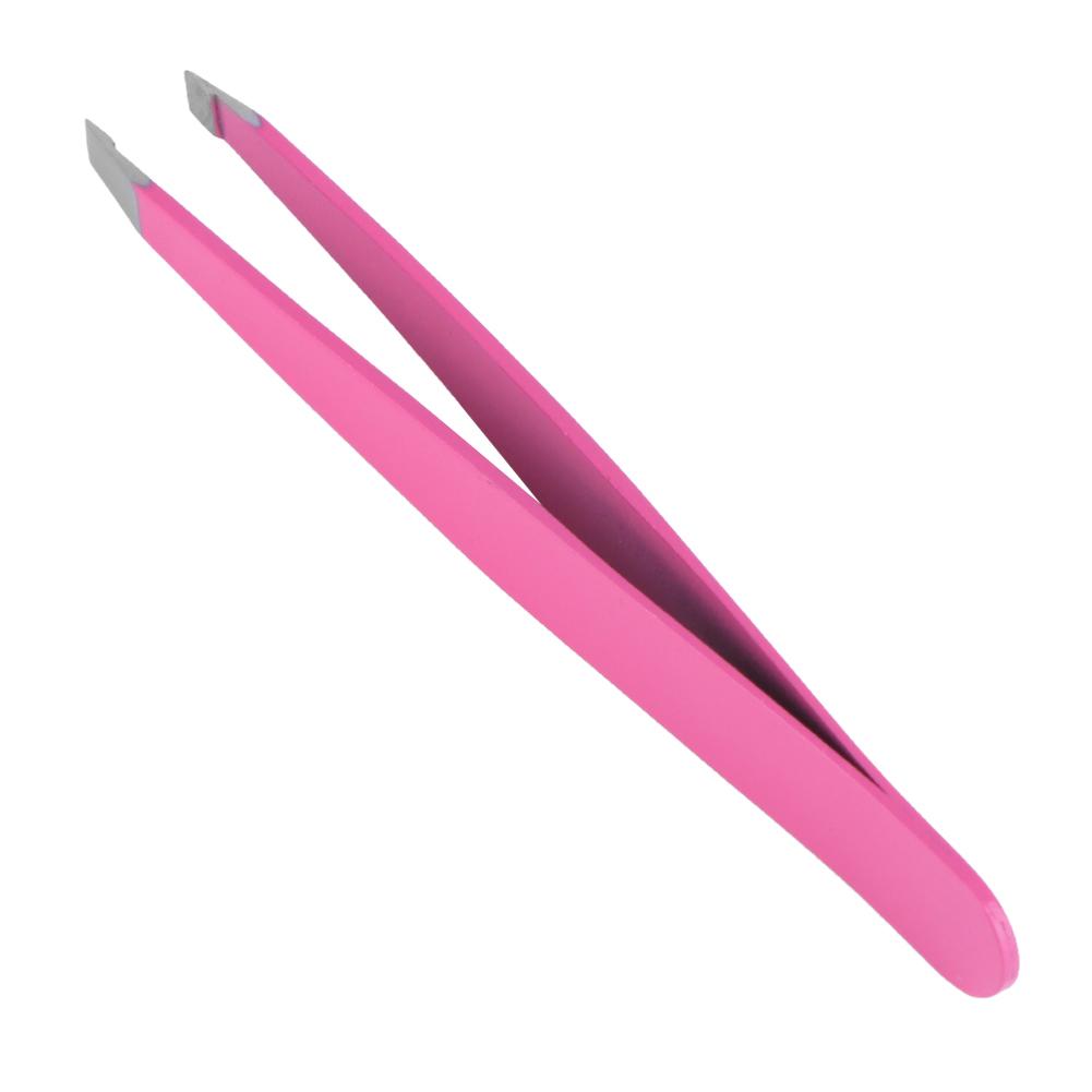 Stainless Steel Eyebrow Trimming Tweezers Practical Eyelash Tweezer Security Non-slip Elastic Sharp  Plucking Beauty Tool