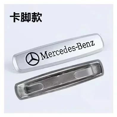 For AMG Mercedes Benz Car Seat Emblem Backrest Headrest Clips Console Decoration Badge Interior Decoration Sticker Accessories BK1