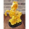 Exclusive Golden Set of 1 Polyresin Fengshui Victory Running Horse for Positive Energy Vibrations