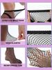 Plus Size Fishnet Stockings For Women - 3 Pairs Sexy Fishnets Tights, Halloween Fish Net Stockings,Gothic Clothes