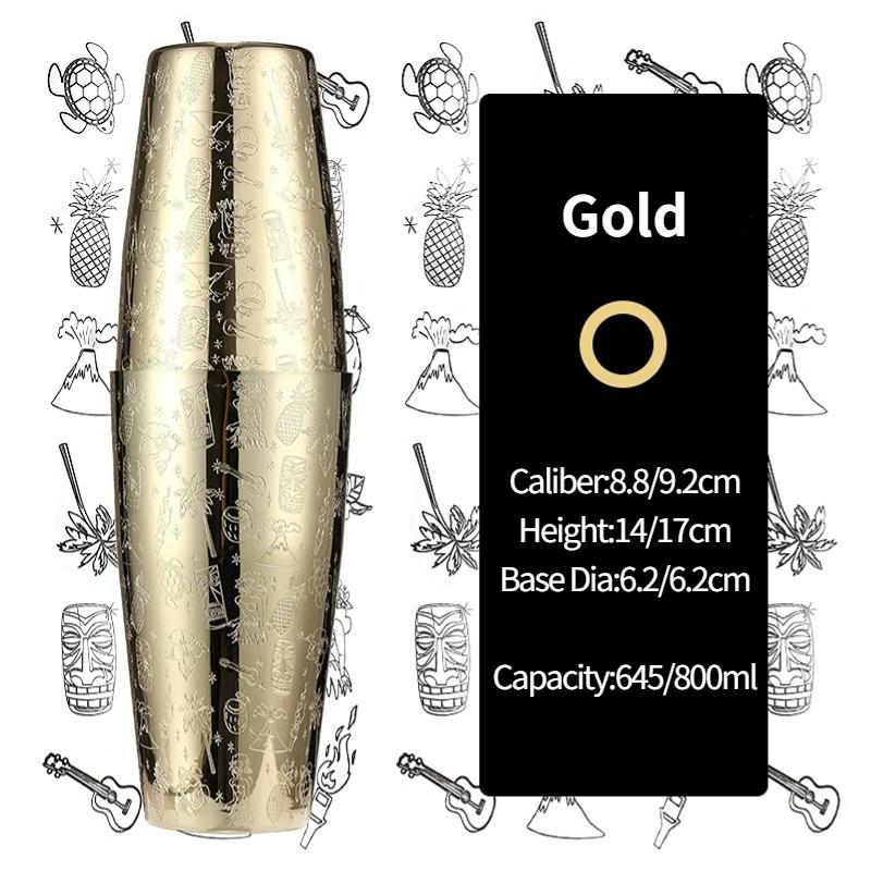 Bar Cocktail Shaker Boston Shaker Stainless Steel Engraving Shaker Bar Accessory Bartender Tools For Home And Bar