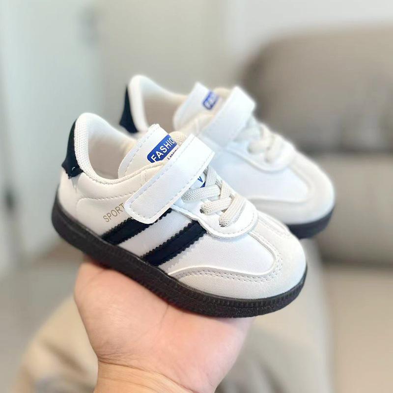 Kids' Canvas Sports Shoes: Spring & Fall, Boys' German Trainers, Girls' Versatile Sneakers, Velcro Baby Shoes