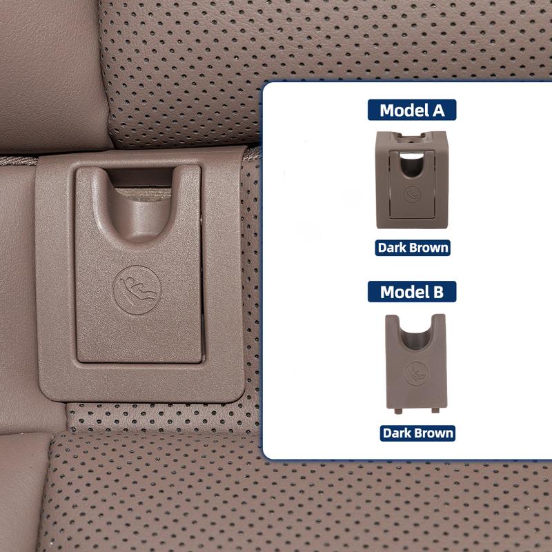 Fit For Lexus ES200 ES350 ES300H ES260 Dark Brown Car ISOFIX Child Seat Belt Buckle Hook Cover Rear Seat Safety Accessory