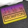 Brompton LOGO Floor Mat Non-Slip Laundry Room Mat Laundry Decor Balcony Child Living Room Bedside Mats