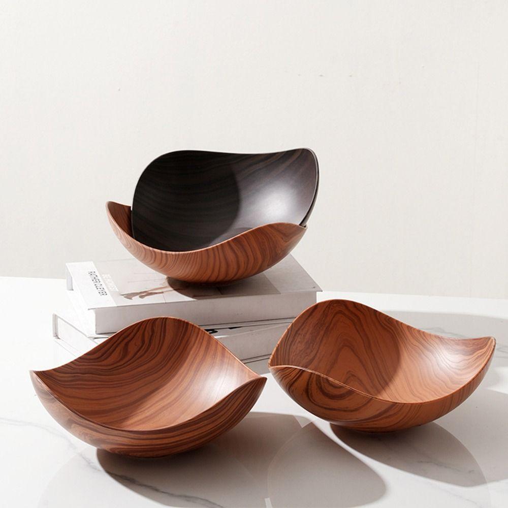 Japanese Plastic Dining Plate Fruit Tray Dish Desktop Snack Picnic Plate  Household Desktop Storage