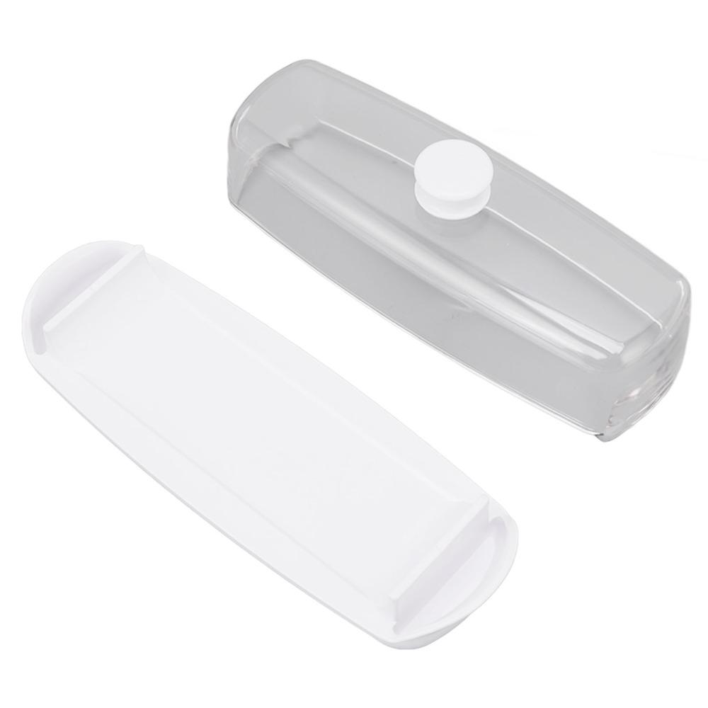 Transparent Cover Butter Storage Box Plastic Cheese Storage Container For Countertop
