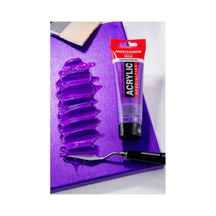 Peinture acrylique - Talens - AMSTERDAM - 120 ml - Violet - Satiné