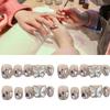 High-quality Handmade Nail Stickers With Sparkling Gemstones For Ladies
