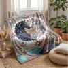 Equestrian Fantasy Journey Theme blanket Lightweight Warm Flannel Blanket Decorative Throw Blanket for Home Decoration