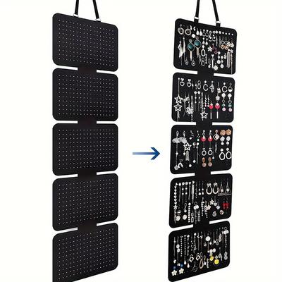 New DIY Hanging Enamel Lapel Pin Display Panels Felt Badge Button Brooch Storage Holder Jewelry Necklace Stand Earring Organizer