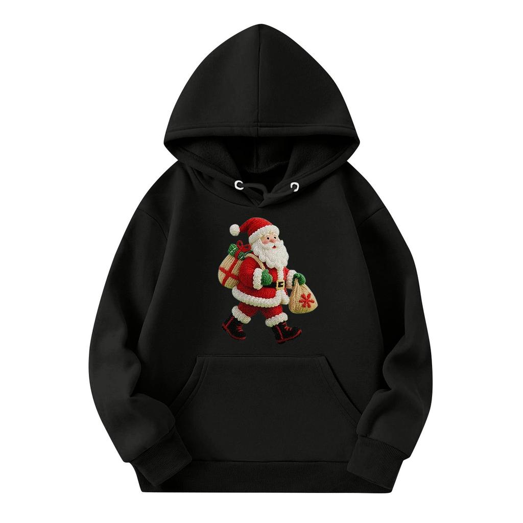 Sweatshirts For Teen Girls Hoodies Long Sleeve Drawstring Pullover Cute Printed Oversized Hoodie Christmas