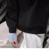 Herren Herbst Gestreiftes Patchwork Sweatshirt - Fake Zweiteiliger Kragen Langarm Streetwear Oberteil