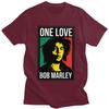 T-shirt Personalizzata Giamaica Reggae Rock Bob Marley Uomo Manica Corta T-shirt Casual Top 100% Cotone Slim Fit T-shirt Regalo