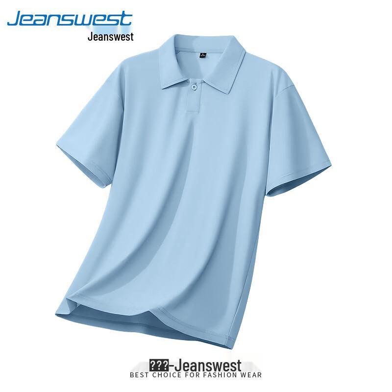 Jeanswest Men's Ice Silk Breathable Short Sleeve Polo Shirt