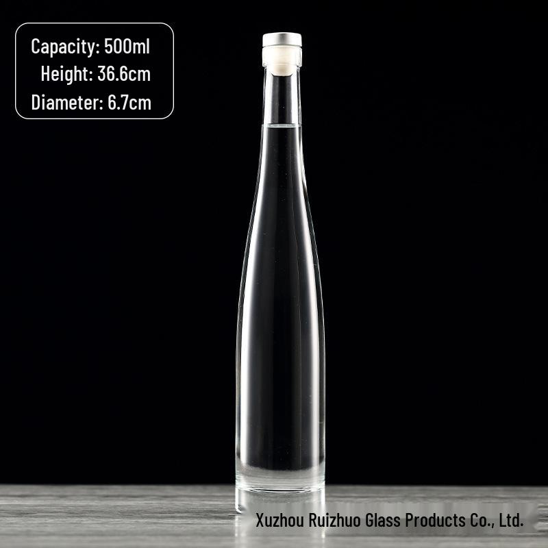 375ml High-Grade Frosted Glass Bottle for Vodka, Ice Wine, or Red Wine