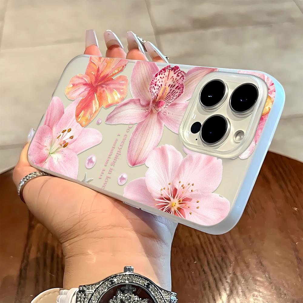 

Pink Pattern Phone Case For IPhone 17 Case IPhone 16 Pro Max 11 15 14 12 13 Pro Max 16e 7 8 Plus Air Silicone Soft Cover iphone 11 Pro