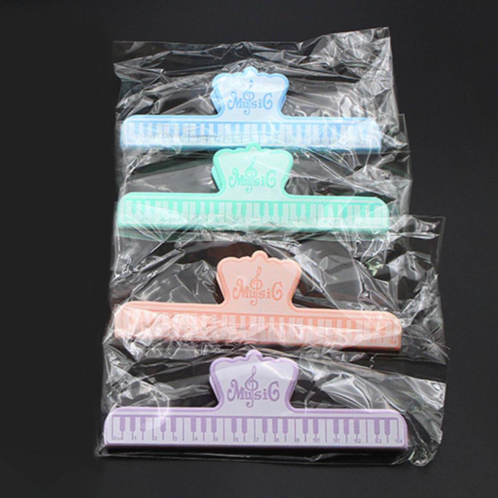 Clip Profesional para Partituras Musicales Soporte para Páginas de Música Clip Fijo de Plástico para Partituras Musicales para Tocar Instrumentos y Leer Libros