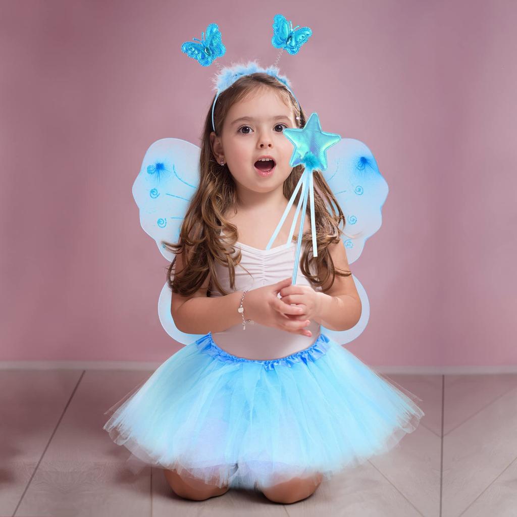 CALLARON Fairy Butterfly Cape Lightweight Perfect for and Parties Kids' Wings, Wings, Style, 42x33cm, 110g, Kids' Costumes, Halloween,